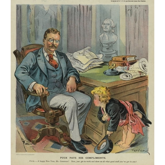 Newly Inaugurated New York State Governor History (18 x 24)