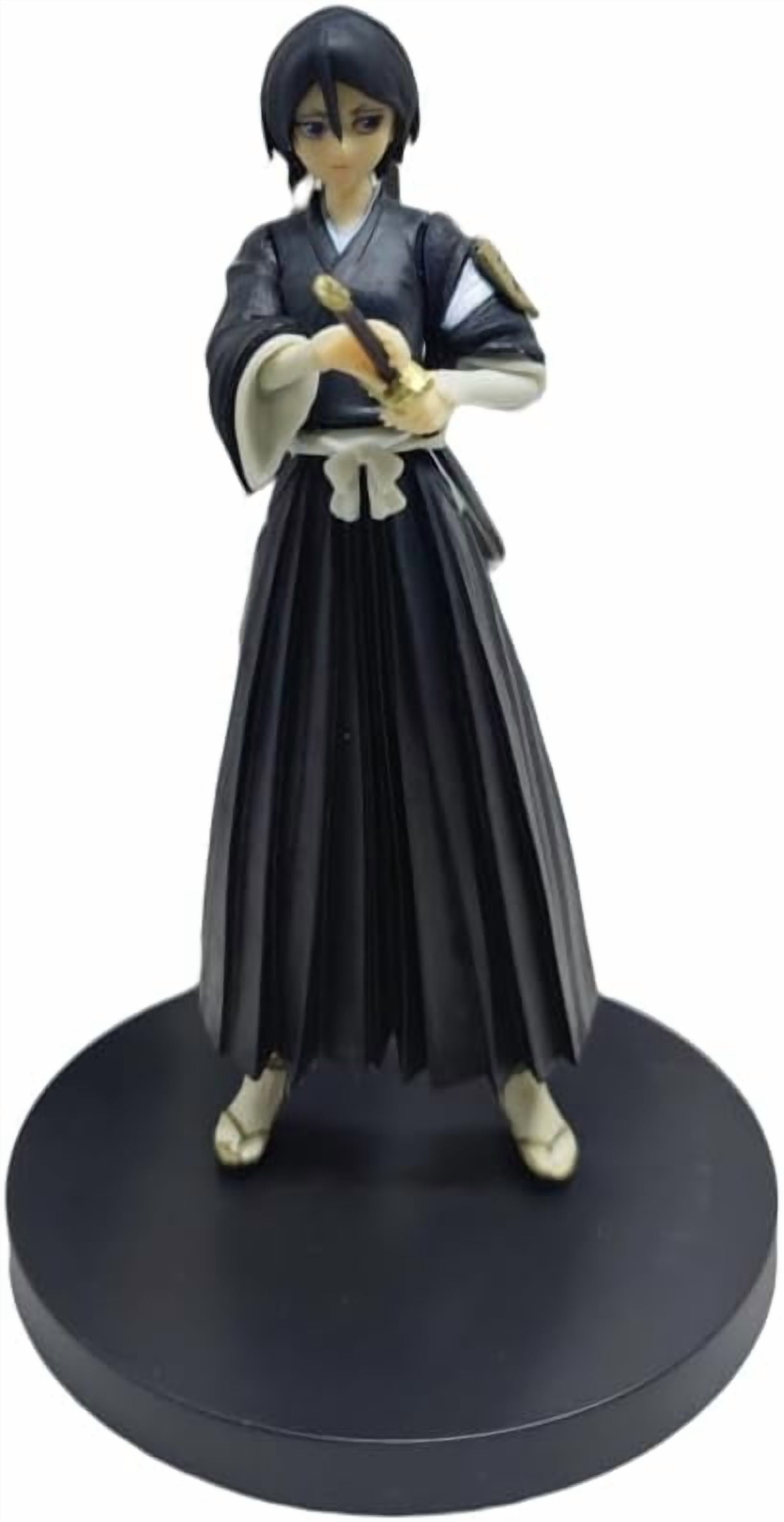 Newly Kuchiki Rukia Figure Kuchiki Byakuya Figure Shigekuni Figure Standing Anime Figures Handmade PVC Cartoon Character Model Craft Gift (Kuchiki Rukia)