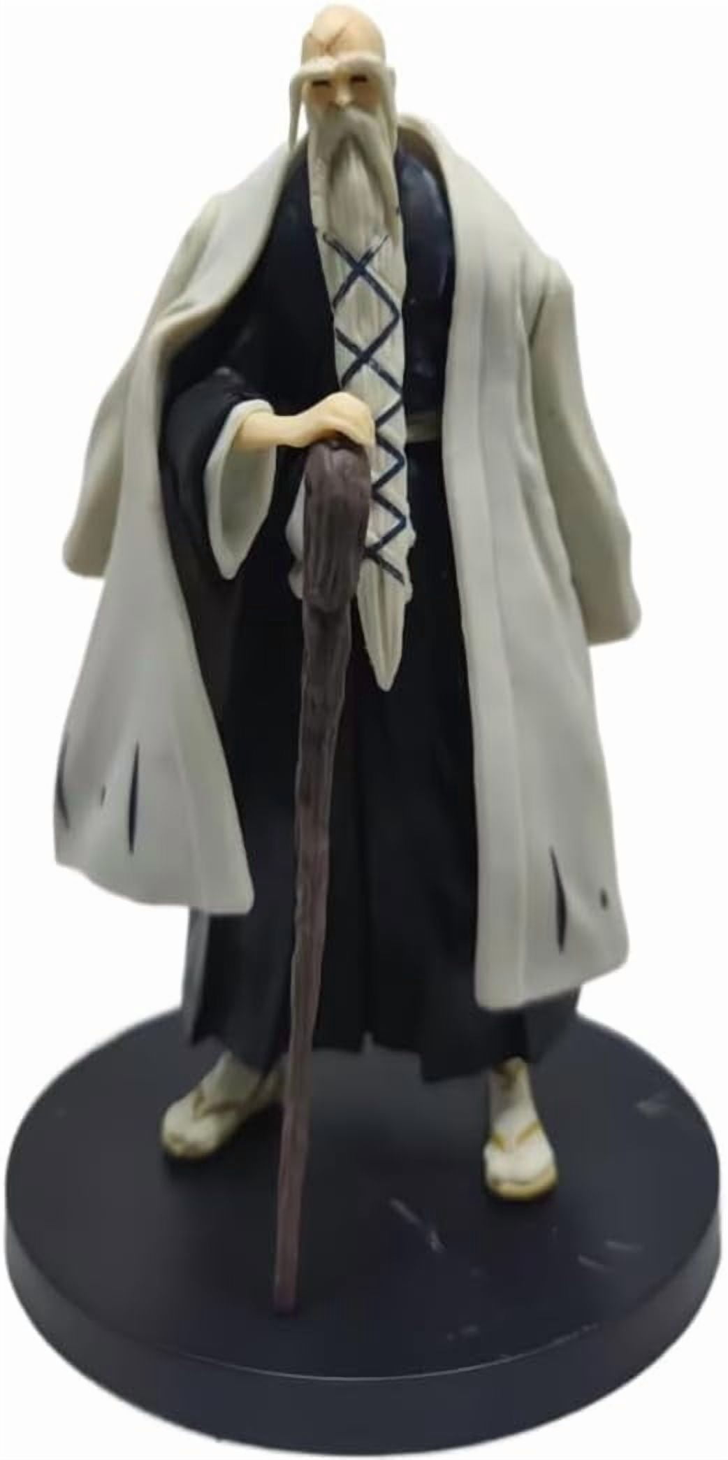 Newly Kuchiki Rukia Figure Kuchiki Byakuya Figure Shigekuni Figure Standing Anime Figures Handmade PVC Cartoon Character Model Craft Gift (Yamamoto Genryuusai Shigekuni)