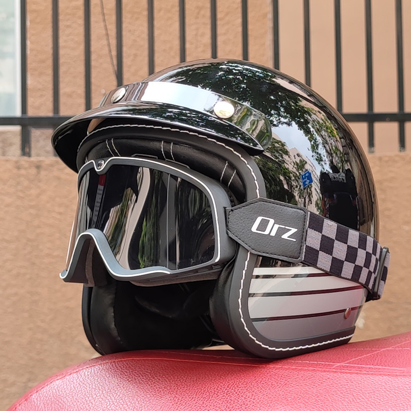Newly Launched Vintage Motorcycle Helmet DOT Certified Synthetic