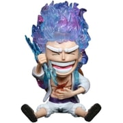 Newly Luffy Figure Q Version Sitting Nika Fifth Gear Luffy Action Figures 13cm/5.1inch PVC Character Figurine Cosplay Model Decoration Anime Gift B