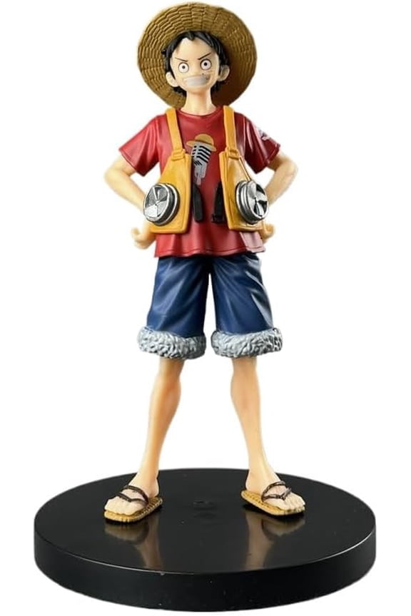 Newly Luffy Figure Standing Theater Luffy No.1 No.6 Action Figures 17cm/6.7inch PVC Characters Handicrafts Souvenirs for Anime Fans Gifts (No.1)