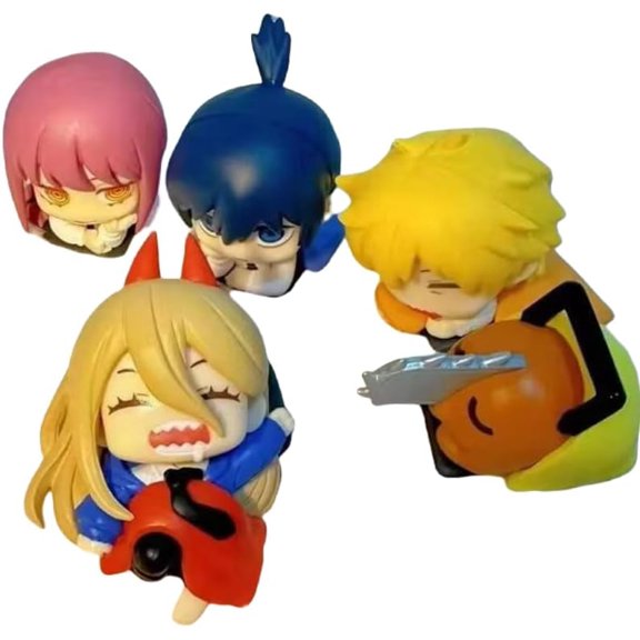 Newly Makima Figure Power Figure AKI Hayakawa Figure Pochita Figure Sleeping Action Figures 5cm/1.9inch Handmade PVC Model Craft Gift