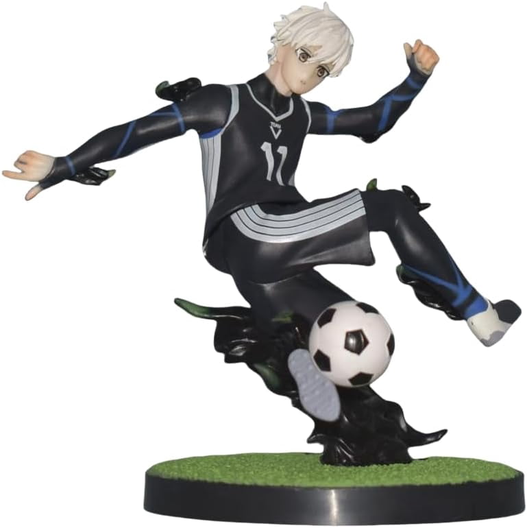Newly Nagi Nagisoma Figure Isagi Yoichi‌‌ Figure Playng Soccer Sport Suit Anime Figures PVC Character Action Model Figure Statue Decoration Ornament Gifts (Nagi)