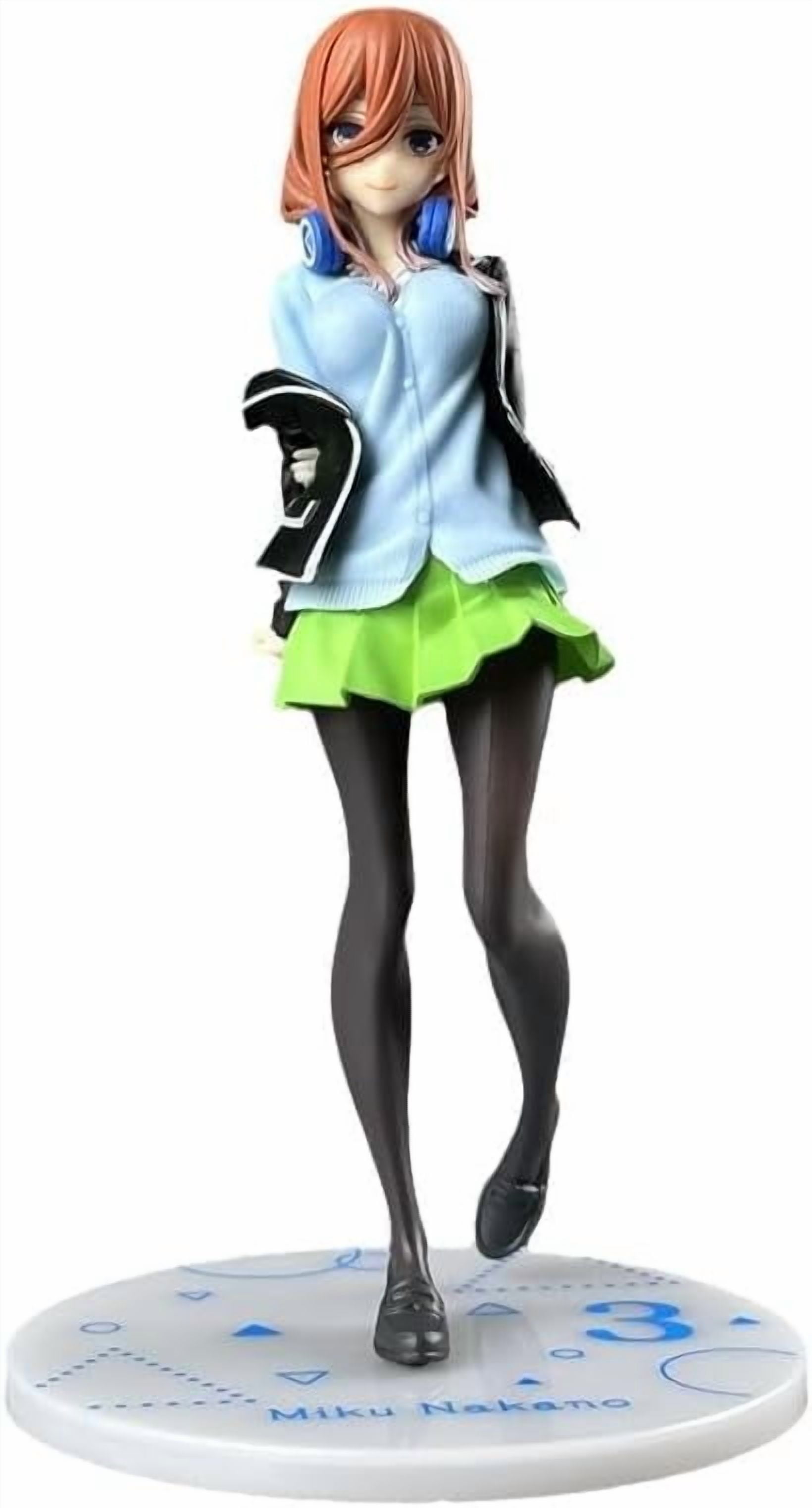 Newly Nakano Figure Standing Uniform Headset Nakano Action Figure 21cm/8.3inchPVC Handmade Anime Statue Model Decoration Gifts