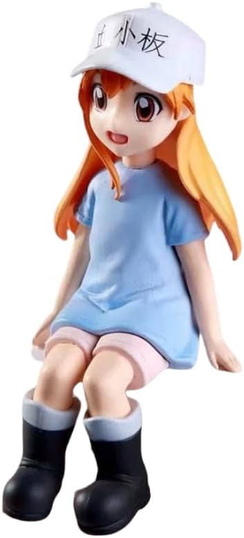 Newly Platelet Figure White Hat Platelet Figurine Anime Character Collection Decor Statue Model Desktop Decoration Ornament Gifts (c)
