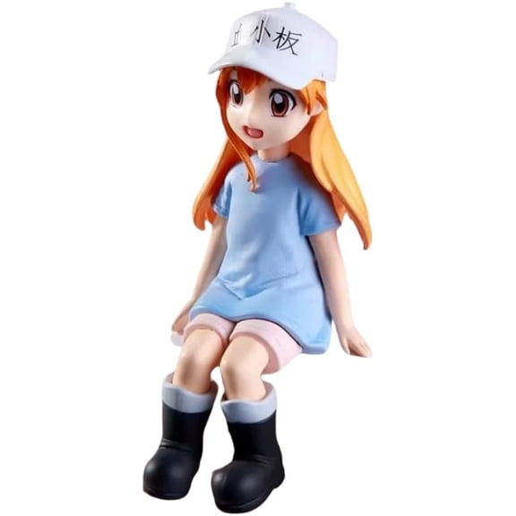 Newly Platelet Figure White Hat Platelet Figurine Anime Character Collection Decor Statue Model Desktop Decoration Ornament Gifts (c)