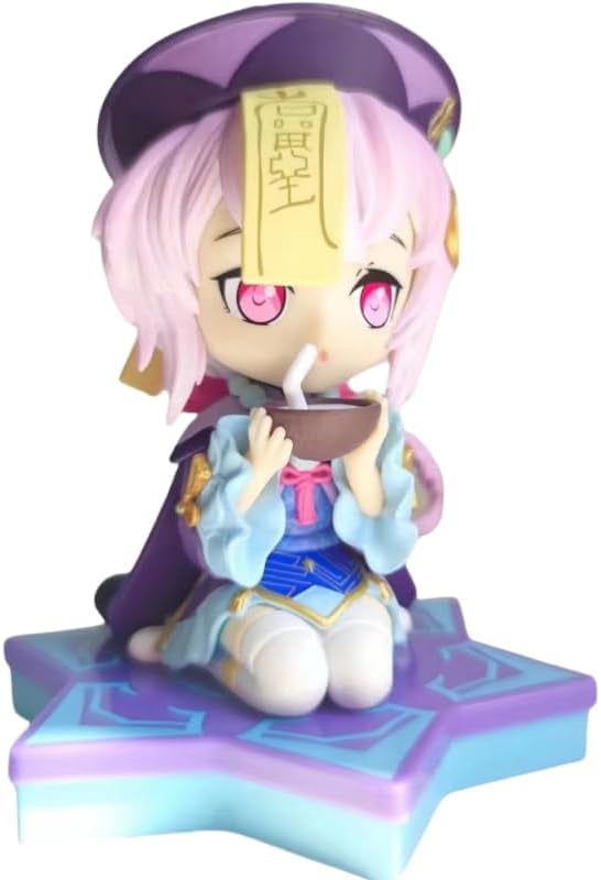 Newly Qiqi Figure Little Zombie Q Veraion Qiqi Action Figures Handmade PVC Anime Cartoon Manga Game Character Model Statue Collectible Craft Gift (b)