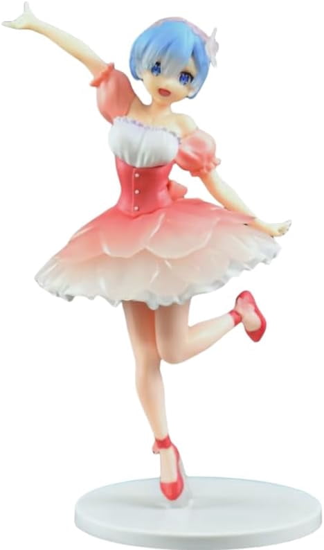 Newly Rem Figure Cherry Blossoms Dress Rem Action Figures 20cm/7.9inch Anime Character Collection Decor Statue Model Ornament Gifts