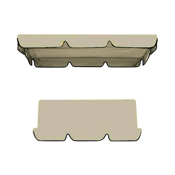 Newly Replacement Canopy for Swing,Outdoor Swing Canopy Replacement Porch Top Cover Seat Furniture 2-3 Seater Waterproof Top Cover for Patio Swing Garden Swing Outdoor