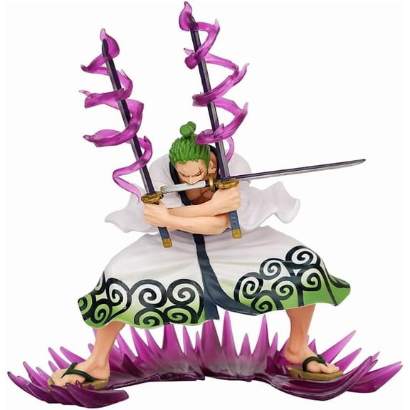 Newly Roronoa Zoro Figure Monkey D. Luffy Figure Edward Newlygate Figure Fighting Anime Figures 19cm/7.5inch Handmade PVC Manga Craft Gift (Zoro)