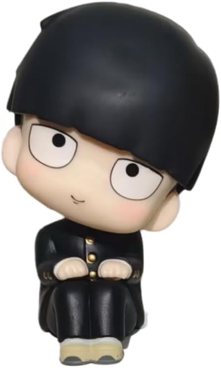 Newly Shigeo Kageyama Figure Spiritual Shintaka Figure Q Version Sitting Action Figures Anime Character Decor Statue Model Ornament Gifts (Shigeo Kageyama)
