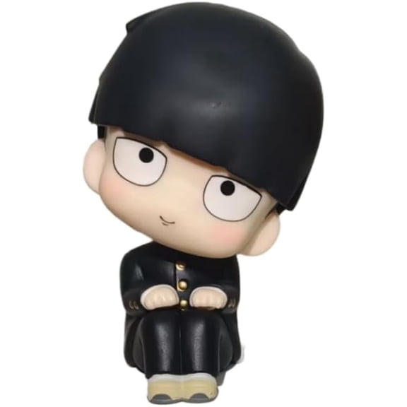 Newly Shigeo Kageyama Figure Spiritual Shintaka Figure Q Version Sitting Action Figures Anime Character Decor Statue Model Ornament Gifts (Shigeo Kageyama)