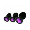 Newly Silicone Anal Plug, Pack of 3 Butt Plugs Training Set for Beginners Advanced Users with