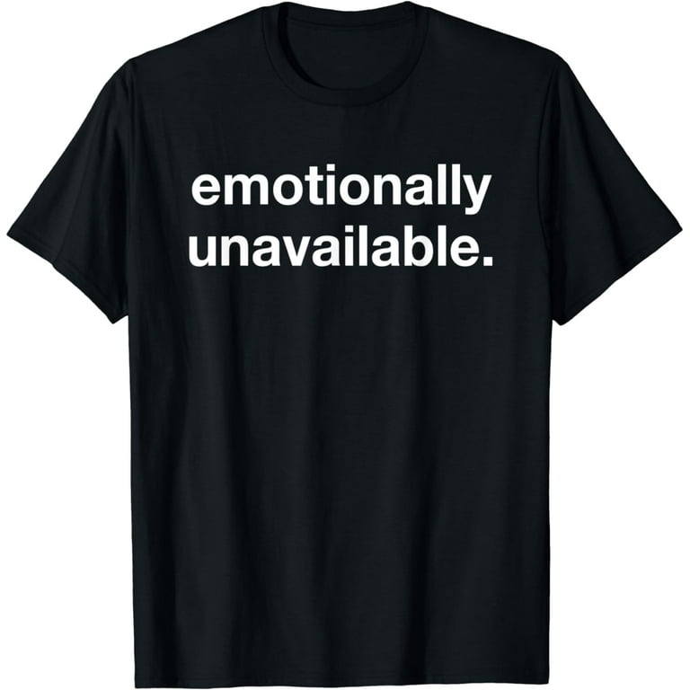 Noeoewlk Newly Single Funny Emo Minimal Text Breakup Comfort Gifts T-Shirt, Women's, Size: XL, Black