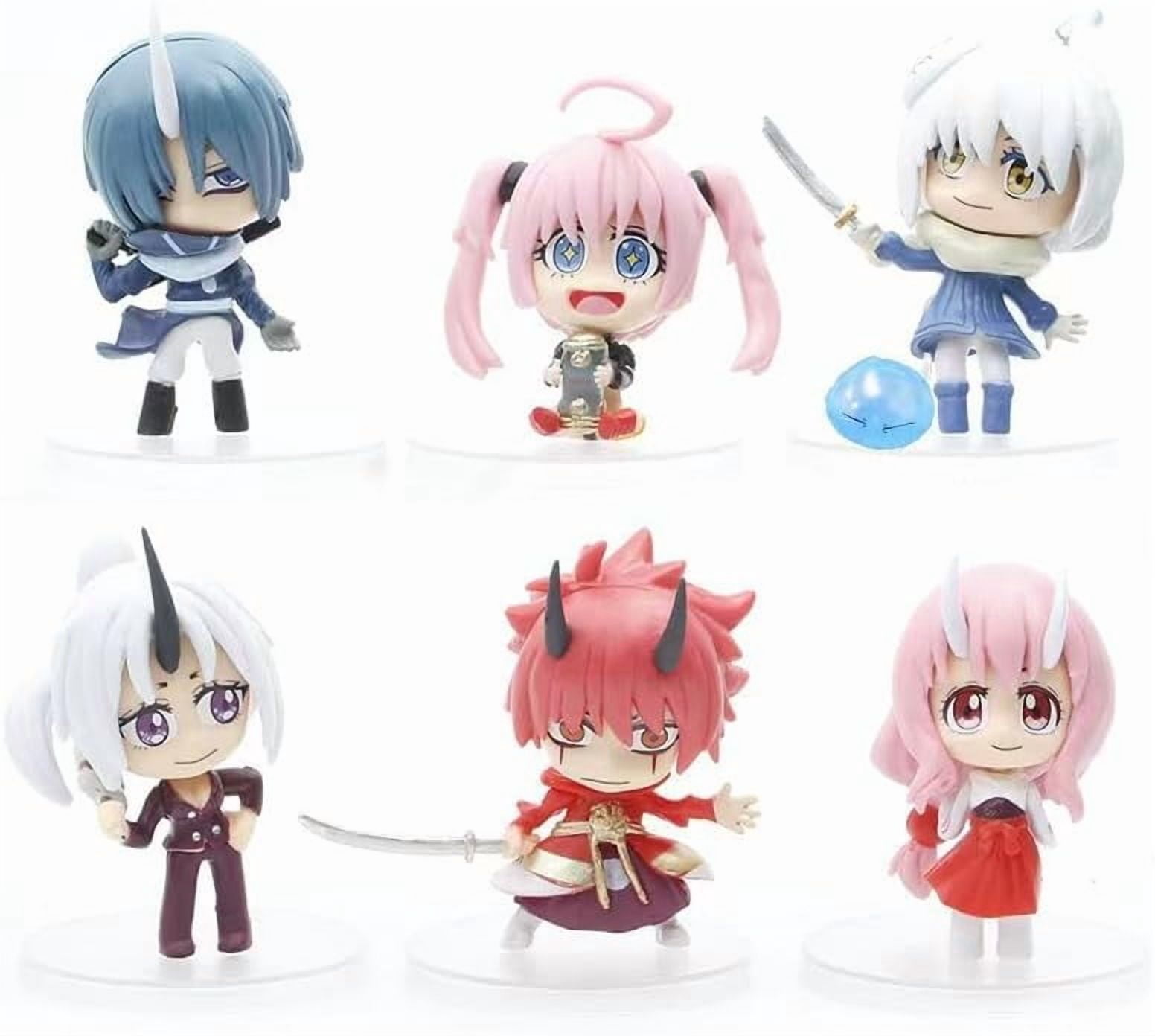 Newly Slime Figure Q Version Standing Slime Action Figures 8cm/3.1inch Handmade PVC Character Statue Decoration for Anime Fans Gifts
