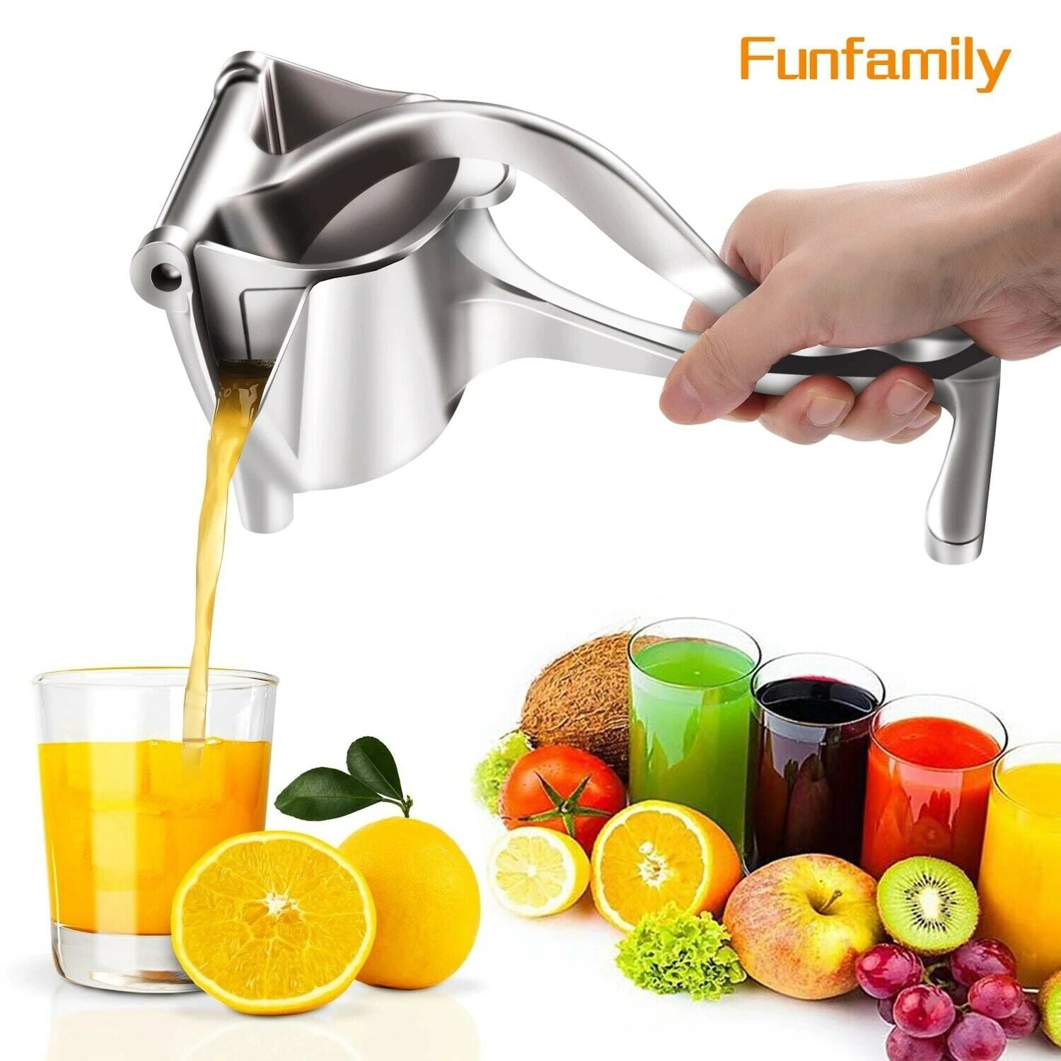 Newly Stainless Steel Commercial Manual Juicer Hand Press Citrus Juicer