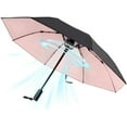 thumbnail image 1 of 【Newly】UV Portable Cooling UPF 50+ Foldable Umbrellas with Fan for Sun & Rain, USB Rechargeable for Games, Playgrond, Heatstroke, Hot Days, 1 of 10