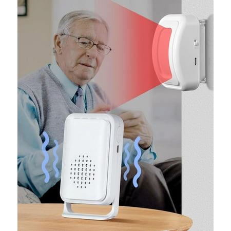 Newly Upgraded 2026 Bed Alarm for Elderly Dementia Patients - Wireless Fall Detection & Motion Sensor Alert System for Seniors, Dementia & Alzheimer Patients (1 Sensor + 1 Receiver)