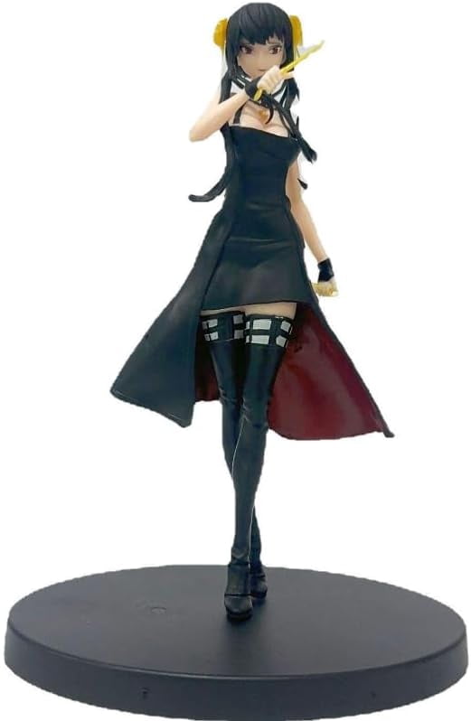 Newly Yor Figure Princess Thorn Black Dress Yor Forger Anime Figures 16cm/6.3inch Handmade PVC Game Character Model Decoration Craft Gift