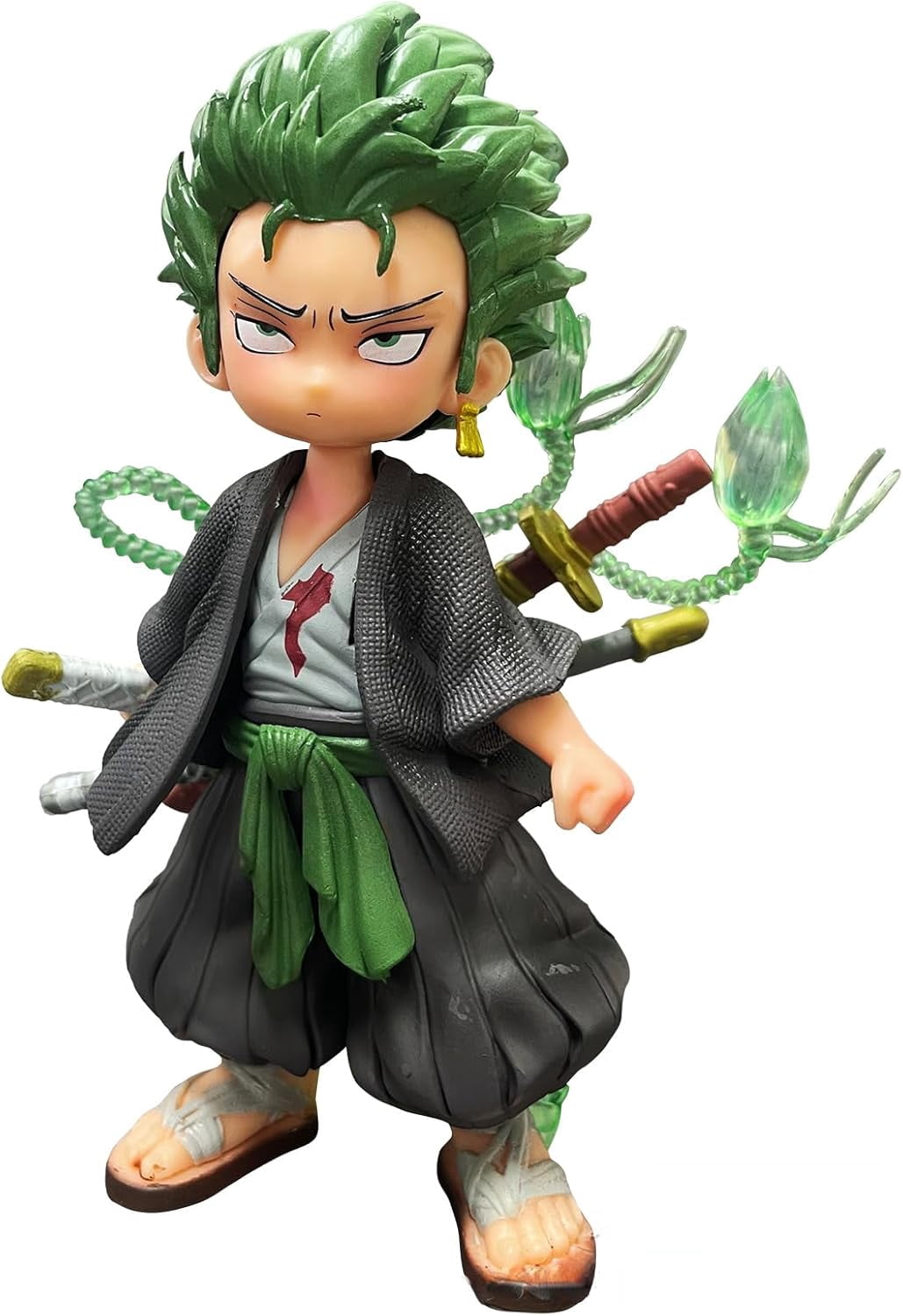 Newly Zoro Figure Q Version Sauron Roronoa Zoro Figures 15cm/5.9inch Handmade Figure Desktop Ornaments PVC Action Statue Model Figure