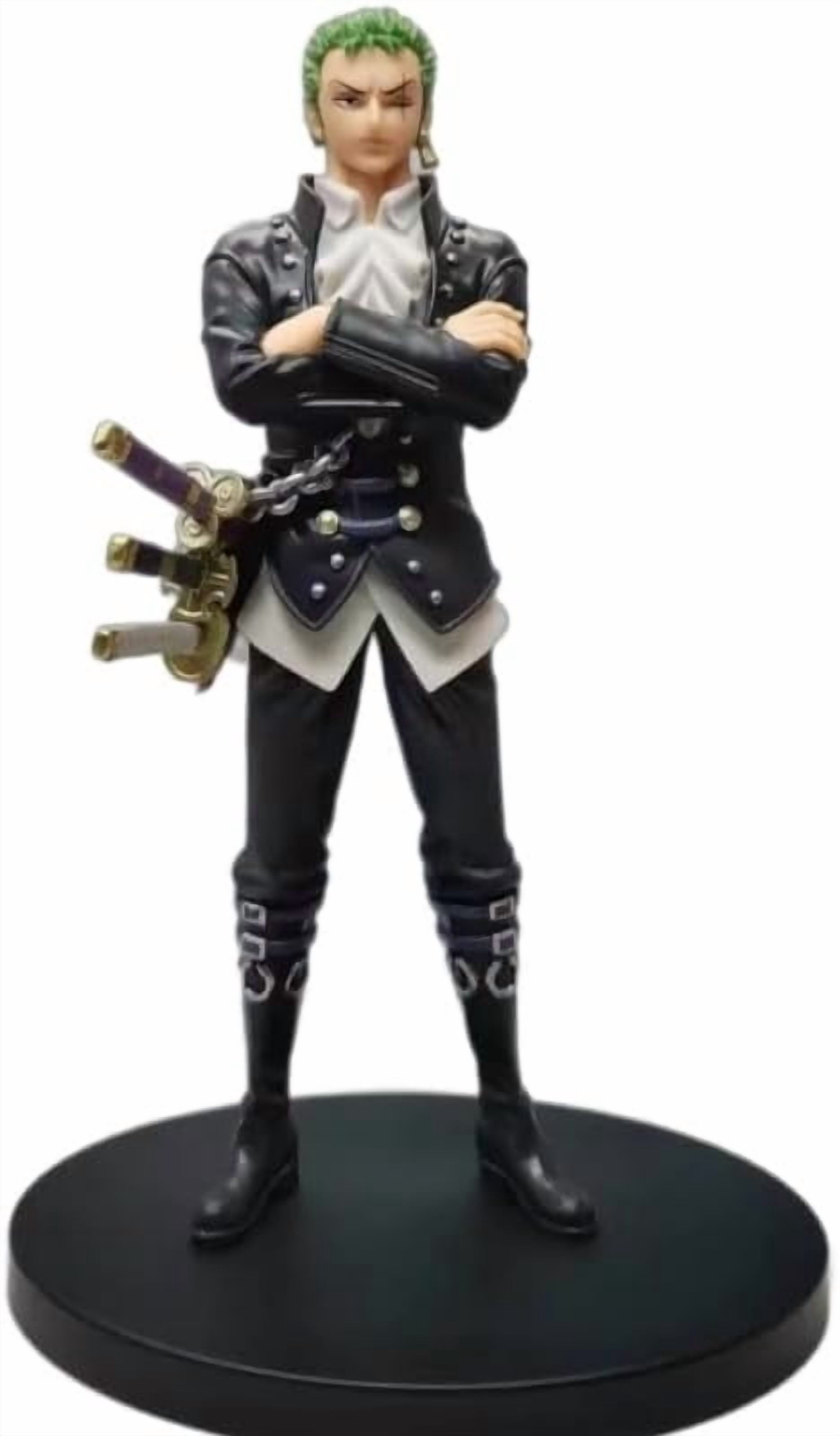 Newly Zoro Figure Standing Handsome Roronoa Zoro Figurine 17cm/6.7inch PVC Characters Collectible Handicrafts for Anime Fans Gifts