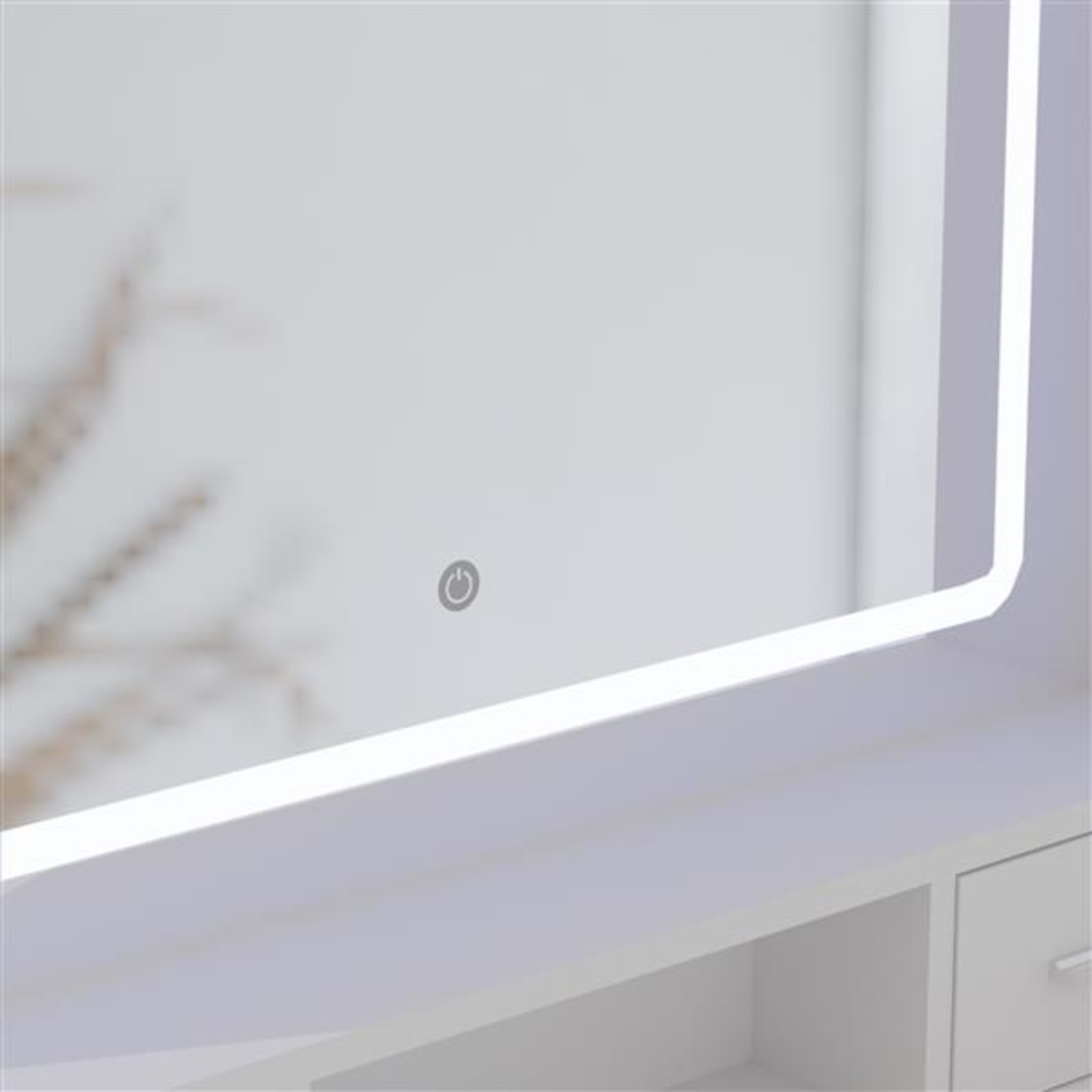 Newly designed smart mirror dressing table with drawers and storage