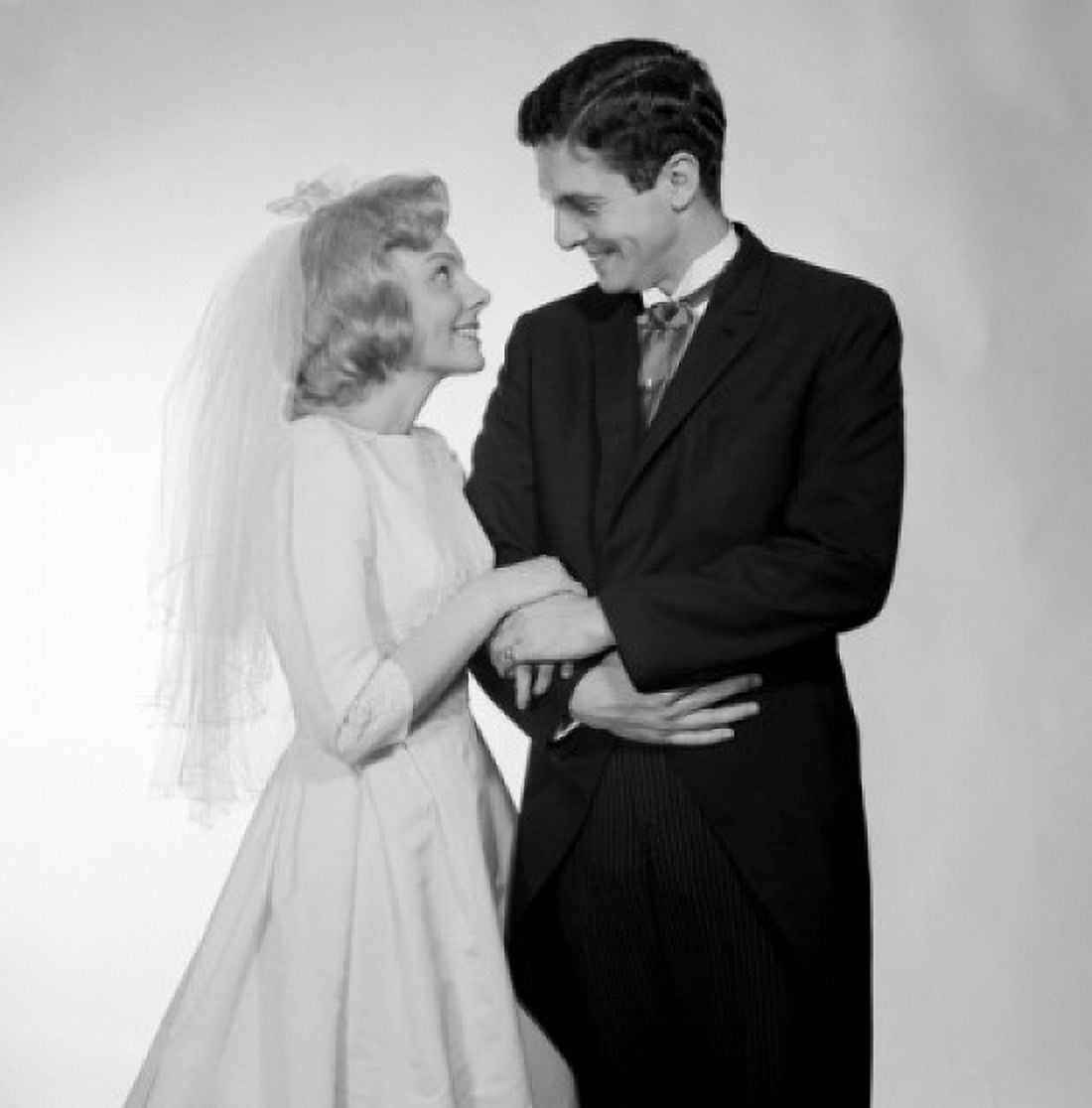 Newly married couple portrait Canvas Art -  (24 x 36)