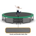 Newly upgraded 16 foot outdoor trampoline for kids and adults, pumpkin