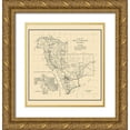 thumbnail image 1 of Newman 20x21 Gold Ornate Wood Framed with Double Matting Museum Art Print Titled - Gila Arizona - Newman 1921, 1 of 4