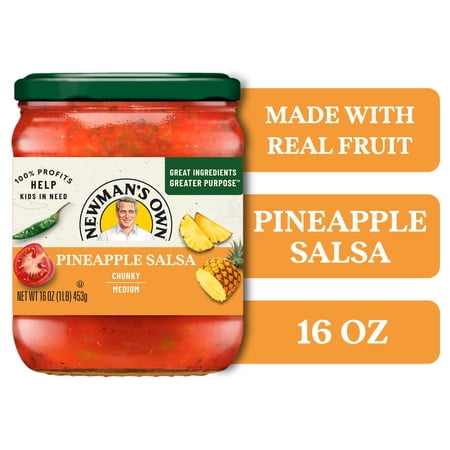 Newman's Own Chunky Medium Pineapple Salsa, 16 oz