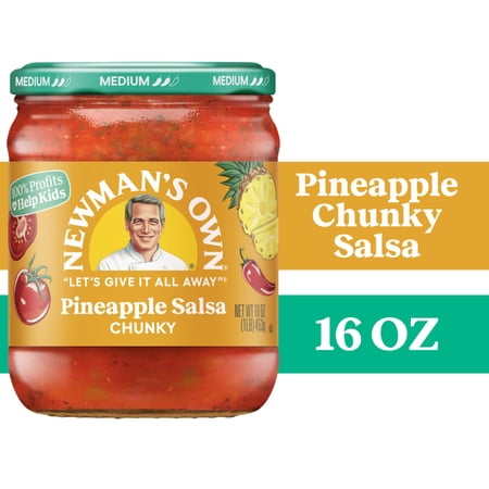 Newman's Own Chunky Medium Pineapple Salsa 16 oz