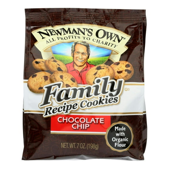 Newman's Own Chocolate Chip Cookies Family Recipe 7 oz (Pack Of 12)