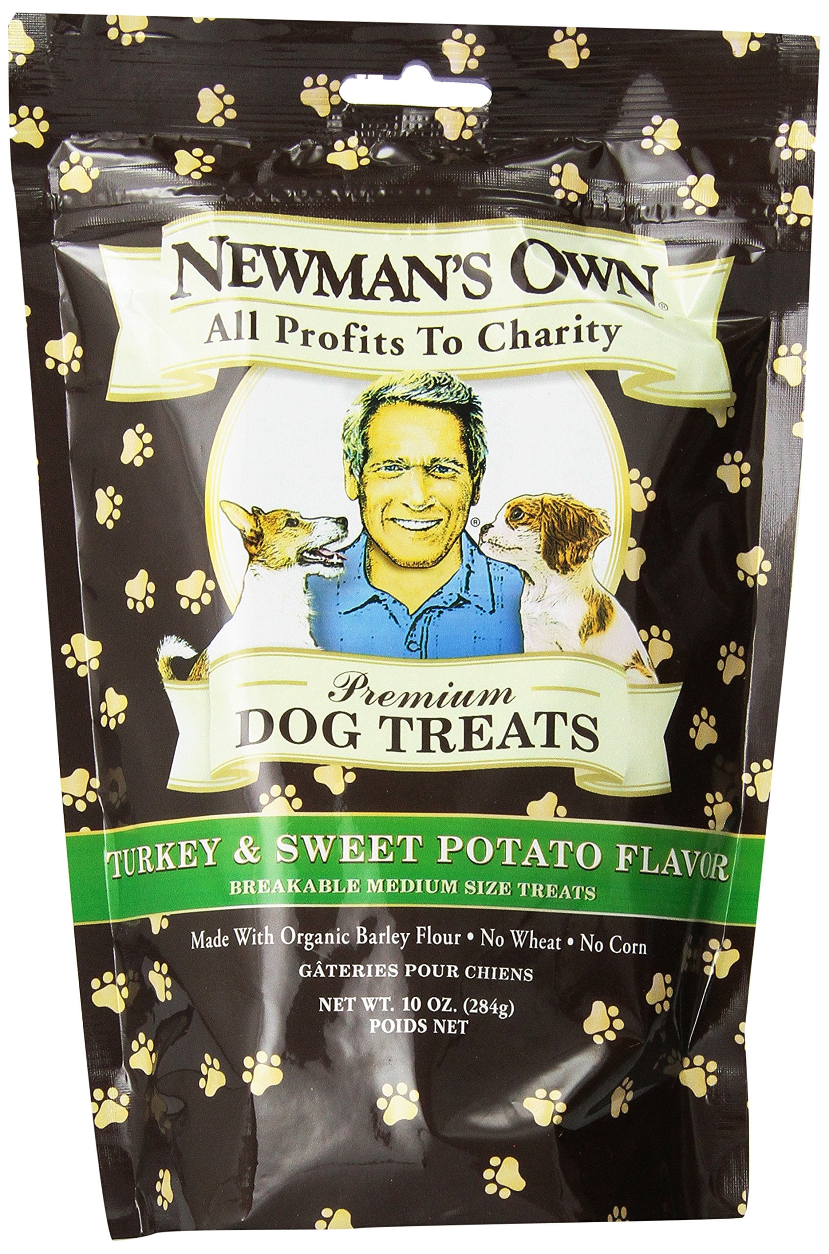 Newman's Own Dog Biscuits, Turkey & Sweet Potato - Breakable, 10-oz. (Pack of 6)