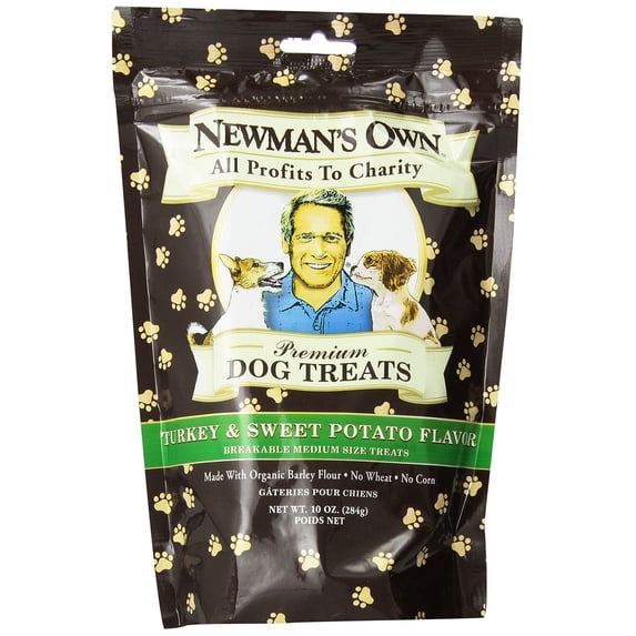 Newman's Own Dog Biscuits, Turkey & Sweet Potato - Breakable, 10-oz. (Pack of 6)