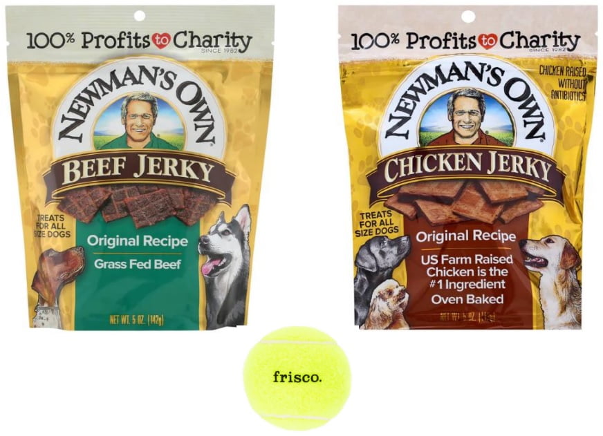 Newman's Own Dog Jerky Treats, 2 Variety Bundle (1) Beef Recipe (1