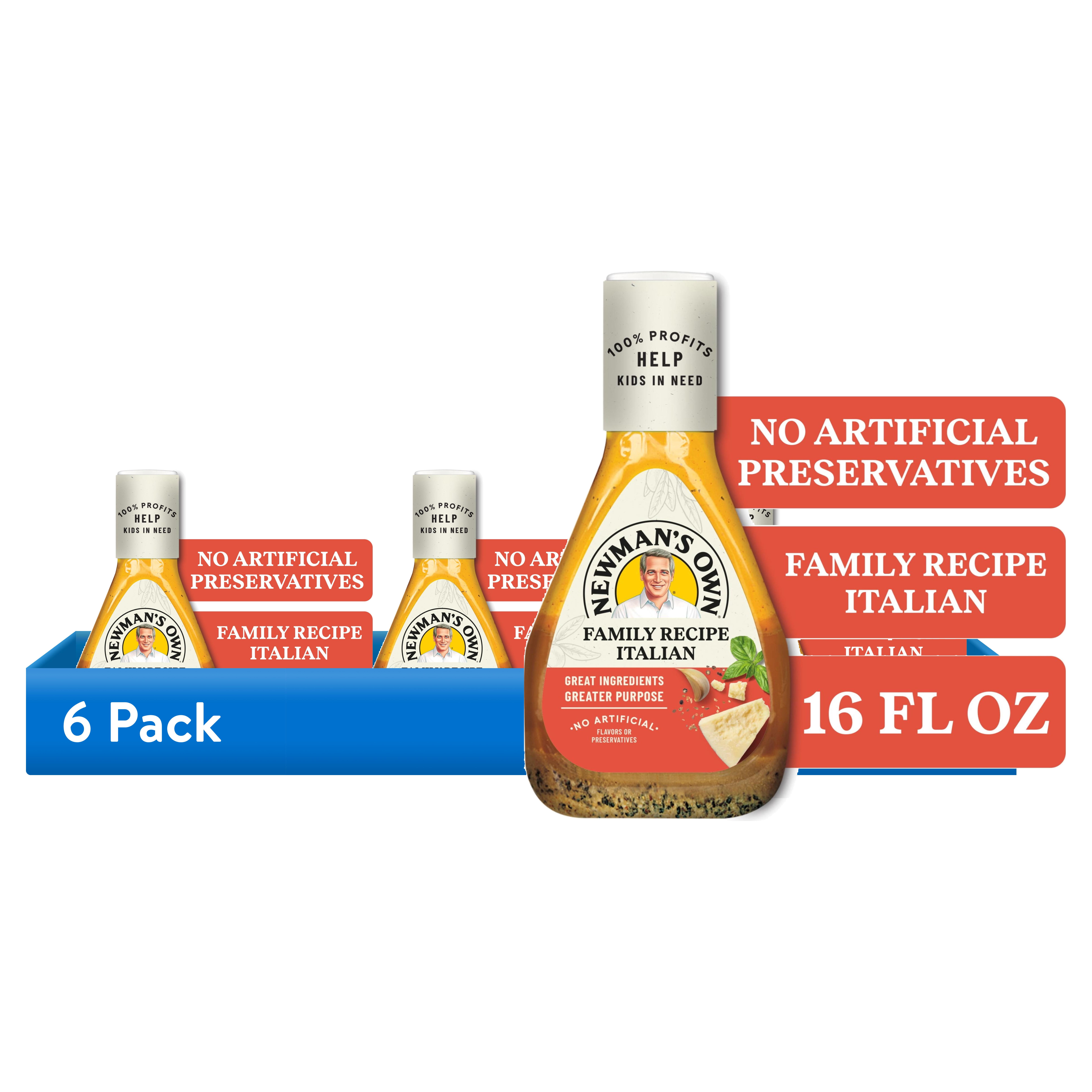 newman's golden italian dressing (6 pack) Own Family Recipe Harmons grocery