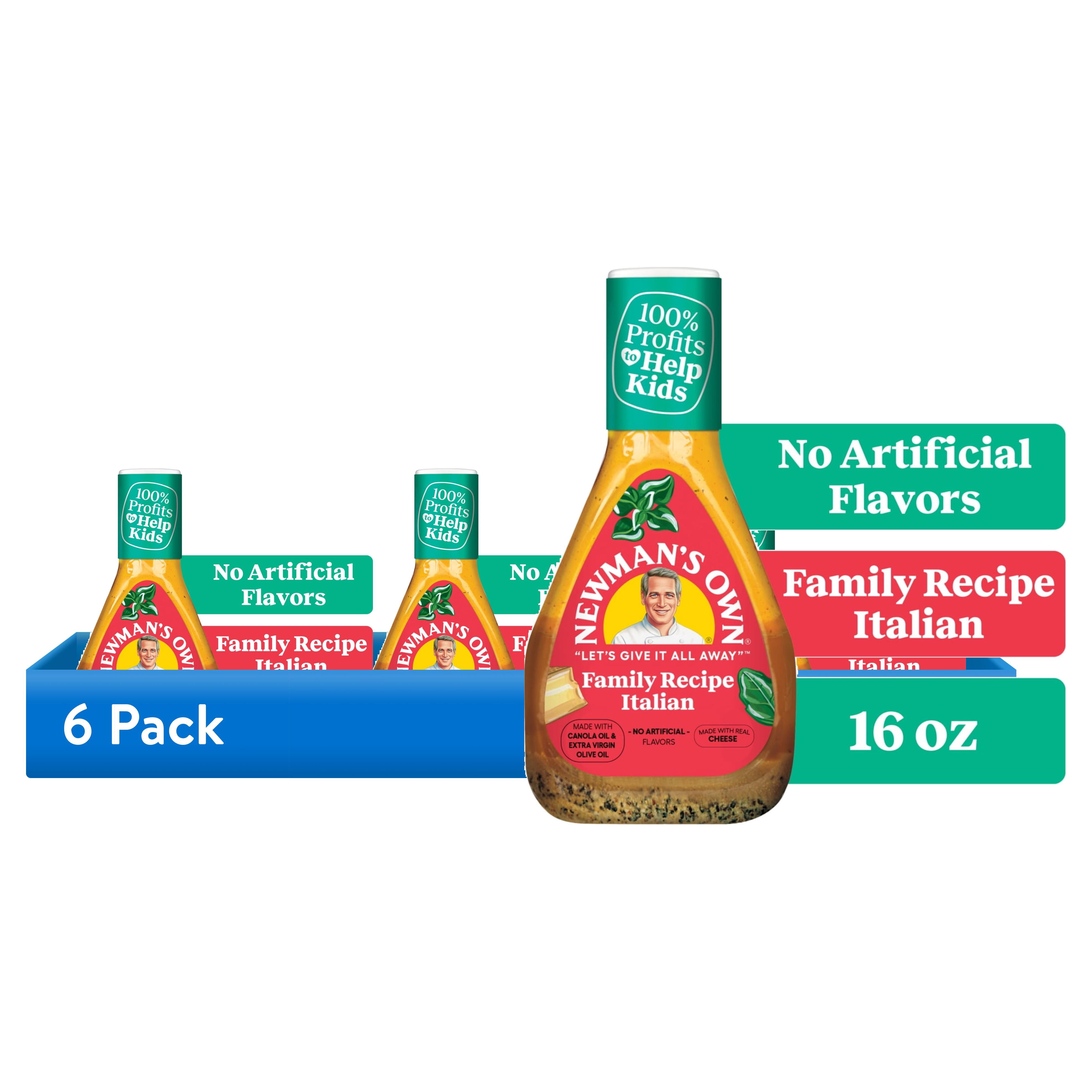Newman's Own, Italian Dressing, 16 oz, Family Recipe - Walmart.com