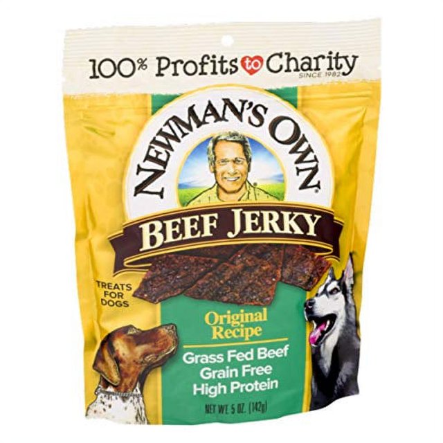 Newman's Own Jerky Treats for Dogs, 5oz. (Pack of 6), Original Recipe
