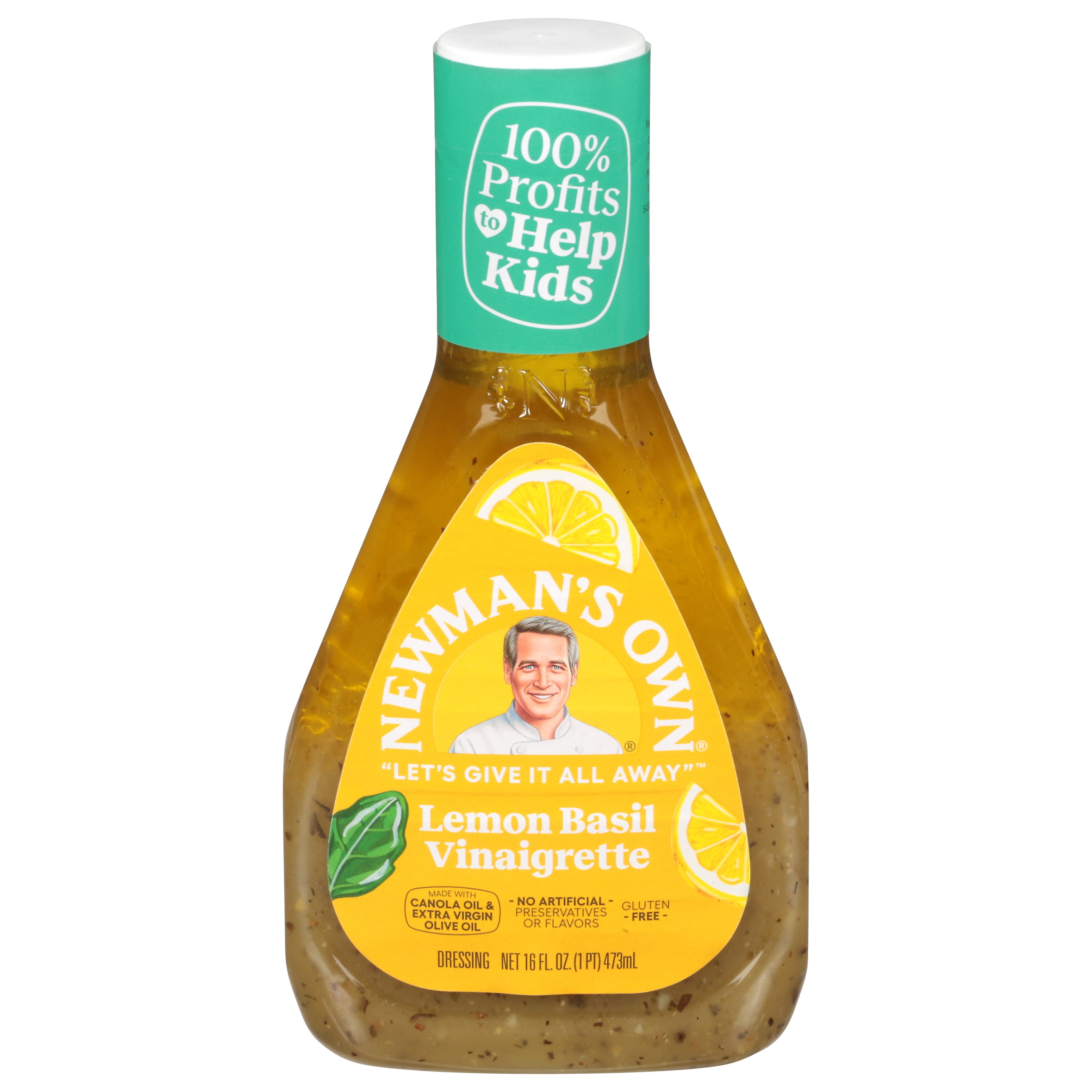 Newman's Own Lemon Basil Vinaigrette Dressing 16 fl oz