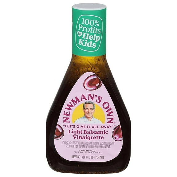 Newman's Own Lite Balsamic Vinaigrette, 16 oz