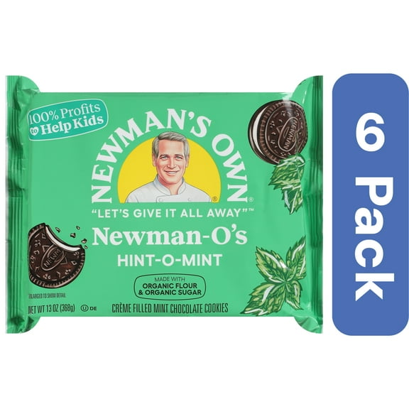 Newman's Own Mint Creme Cookies 13 oz (Pack of 6)