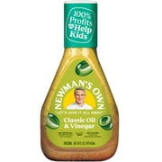Newman's Own Olive Oil & Vinegar Salad Dressing, 16 oz Bottle