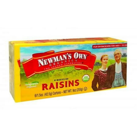 Newmans Own Organics Newmans Own Organics Raisins, 6 ea