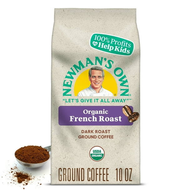 Newman's Own Organic Dark French Roast Ground Coffee, 10 Oz