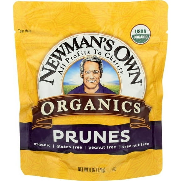 Newman's Own Organic Pitted Prunes Zip Bag (12 Pack) 6 oz