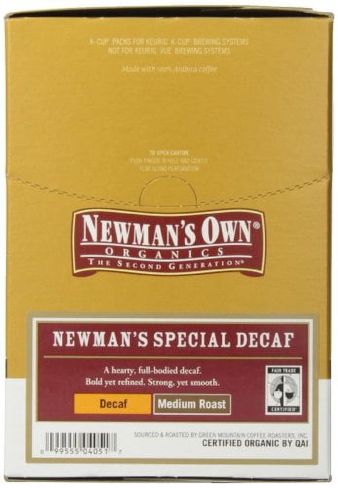 Newman's Own Organics, Newman's Own Special Blend Decaf, K-Cup Portion Pack for Keurig K-Cup Brewers, 24 Count (Pack of 4)