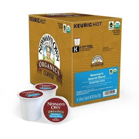 Newman's Own Organics Special Blend, Coffee Keurig K-Cup Pods, Medium Roast, 24 Count