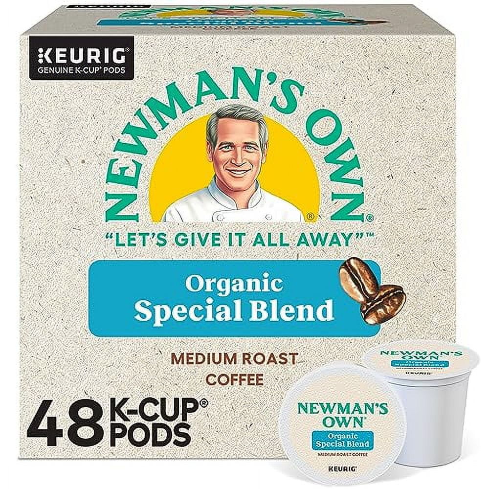 Newman's Own Organics Special Blend Keurig Single-Serve K-Cup Pods, Medium Roast Coffee, 48 Count