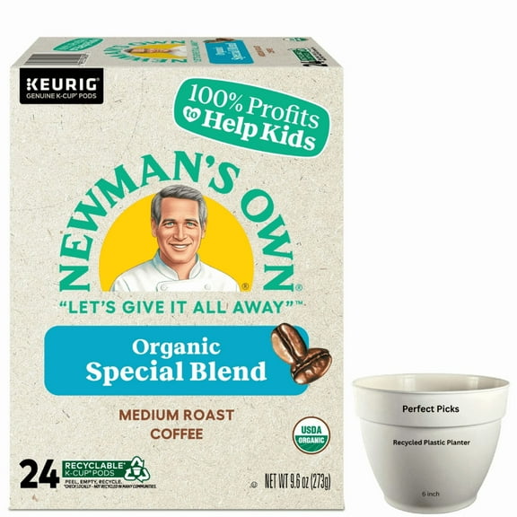 Newman's Own Organics, Special Blend, Medium Roast K-Cup Coffee Pods, 24 Count